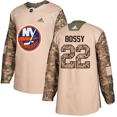 Adidas Islanders #22 Mike Bossy Camo Authentic Veterans Day Stitched NHL Jersey